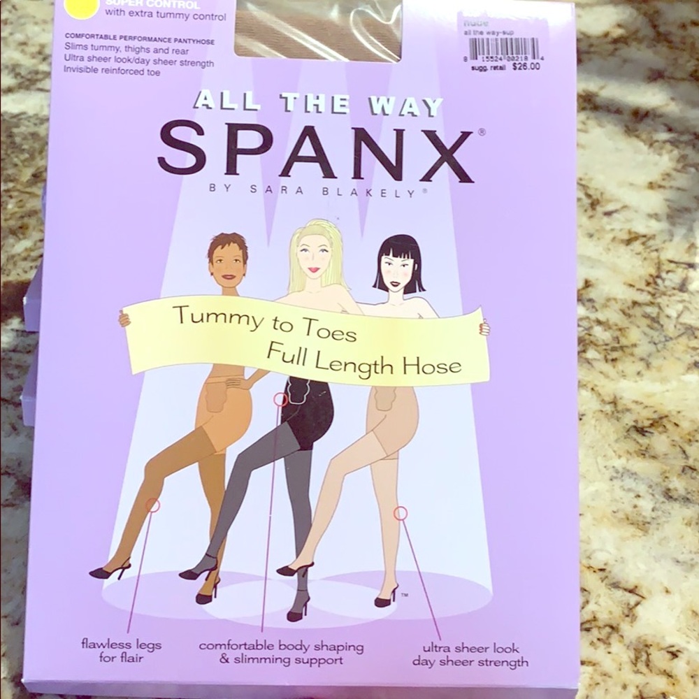 SPANX All The Way Shaping Support Pantyhose